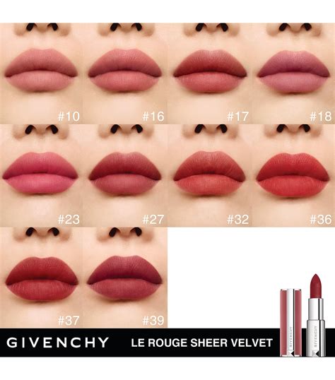 givenchy le rouge sheer velvet review|Givenchy le rouge interdit lipstick.